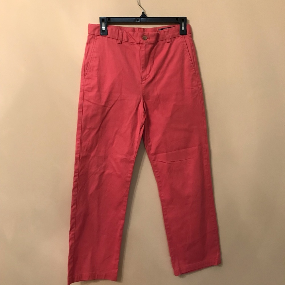 Vineyard Vines Chino Coral Straight Leg Golf Pants